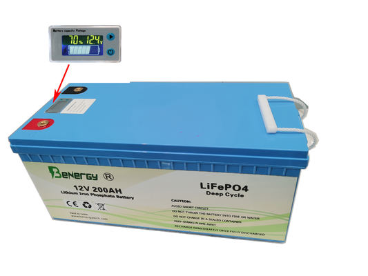 блок батарей лития 200Ah Lifepo4 12V перезаряжаемые для солнечной системы RV